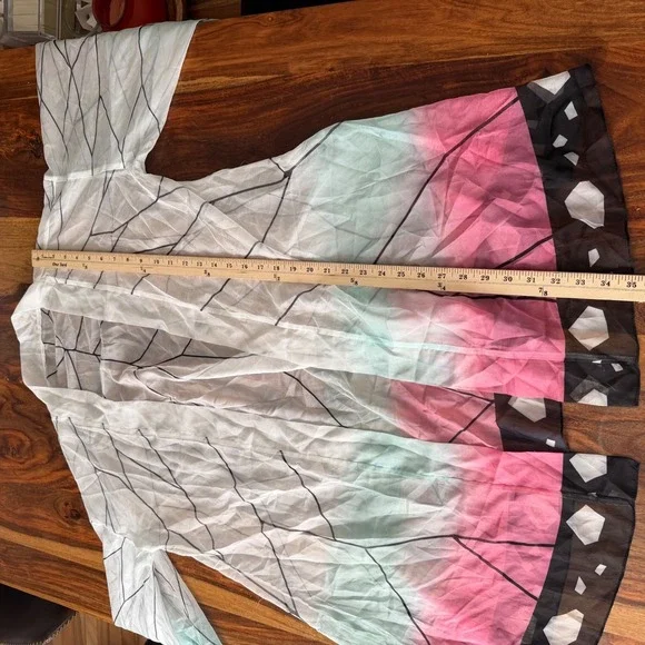 Butterfly Wing Print Kimono Cardigan Shinobu Kocho Demon Slayer Anime Cosplay - Picture 6 of 9